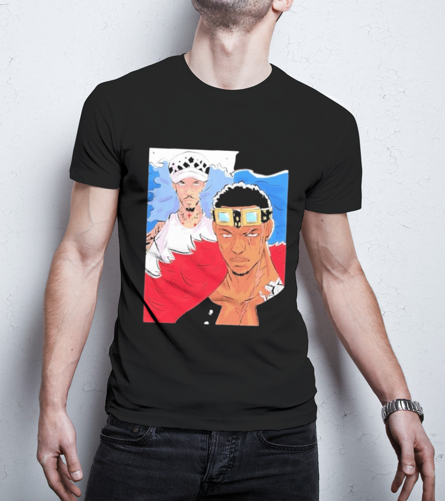 Minnesota Timberwolves Anthony Edwards Lamelo Ball Anime Crossover One Piece Fusion T-Shirt