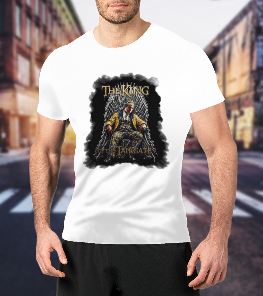 The King Of The Tailgate Chicago Bears Bill Murray Thrones Chair T-Shirt