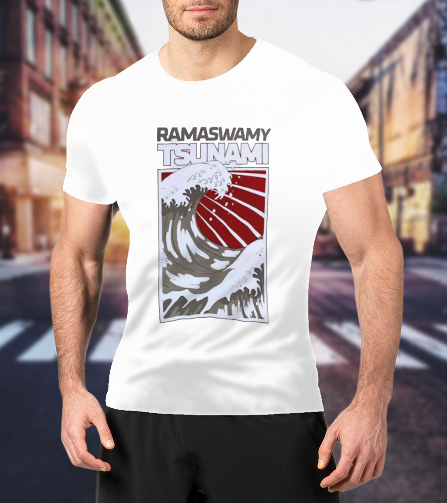 Ramaswamy Tsunami Japanese Wave T-Shirt