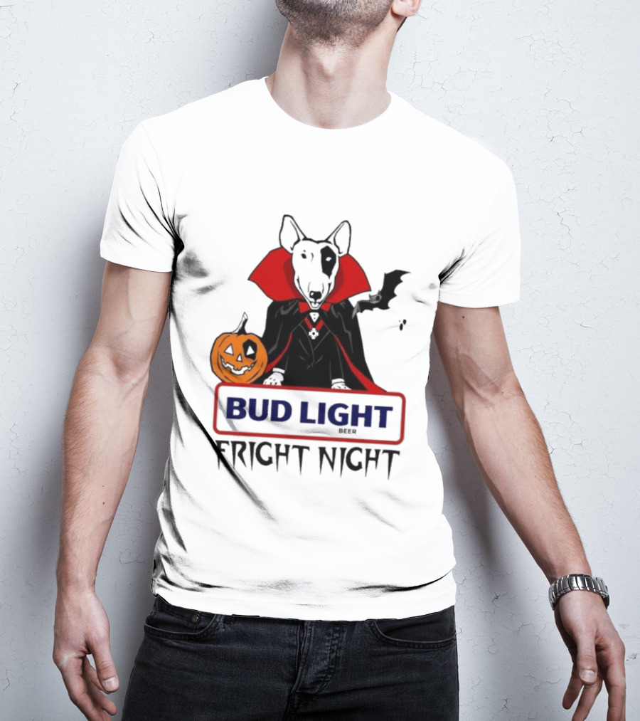 Bud Light Spuds MacKenzie Fright Night 80s Halloween T-Shirt