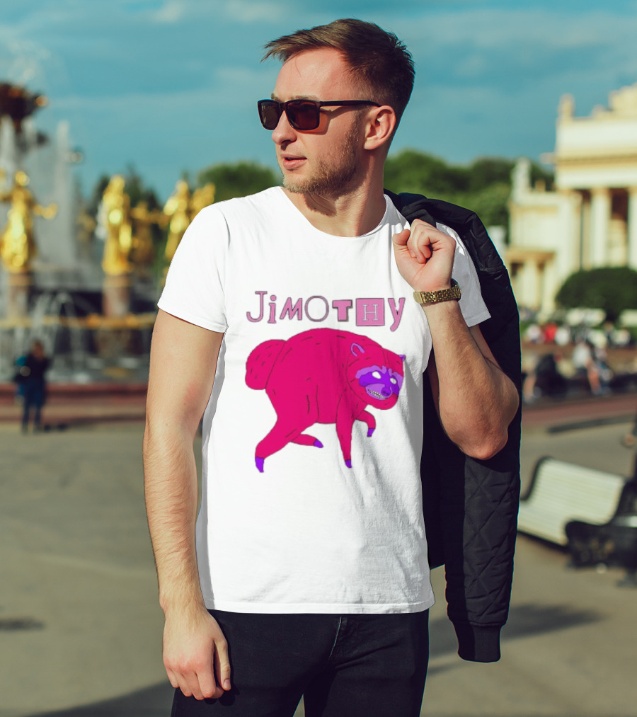 Jimothy Pink Raccoon T-Shirt