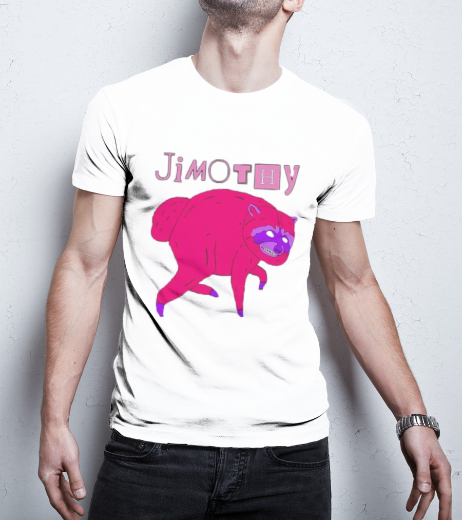 Jimothy Pink Raccoon T-Shirt