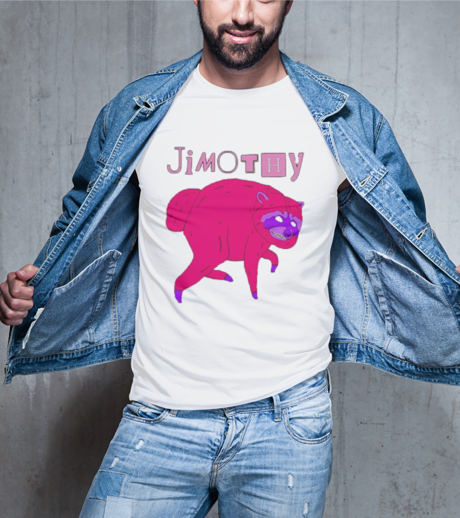 Jimothy Pink Raccoon T-Shirt