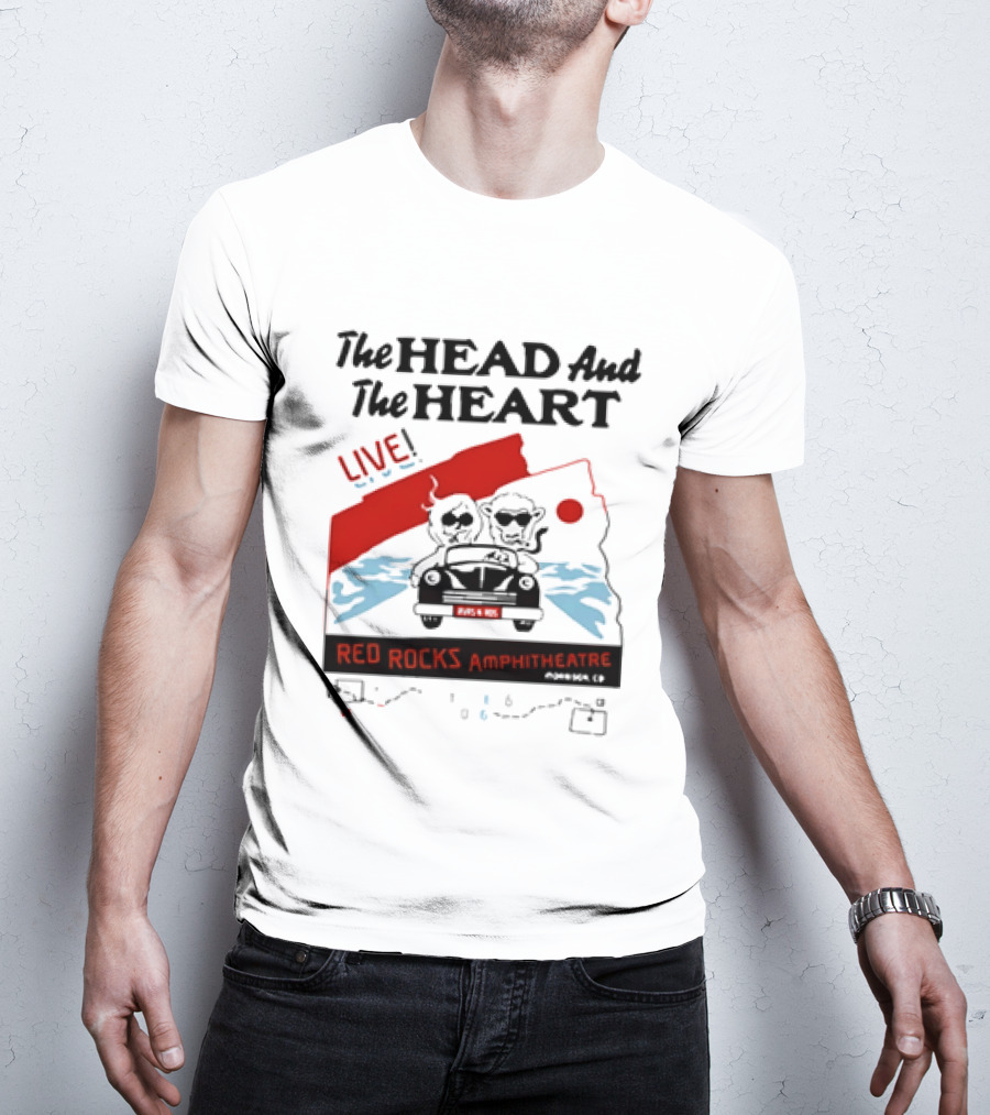 The Head And The Heart Live Red Rocks Amphitheatre Concert T-Shirt