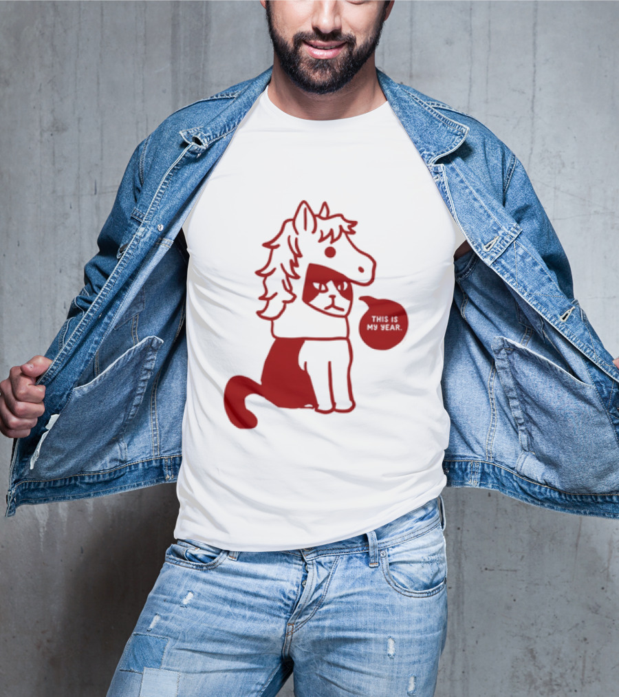 Year Of The Horse 2026 Chinese Lunar New Year Zodiac Cat T-Shirt