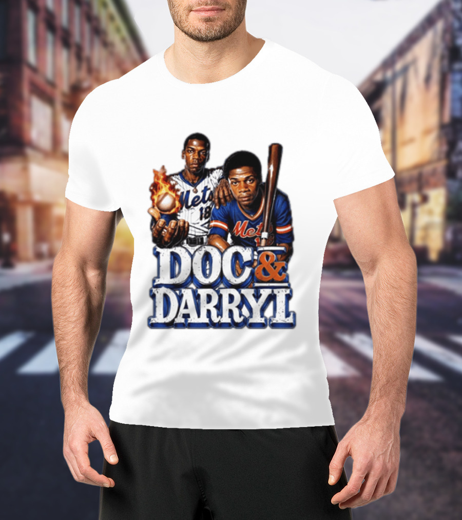 New York Mets Doc Gooden Darryl Strawberry Mets Iconic MLB Legends T-Shirt