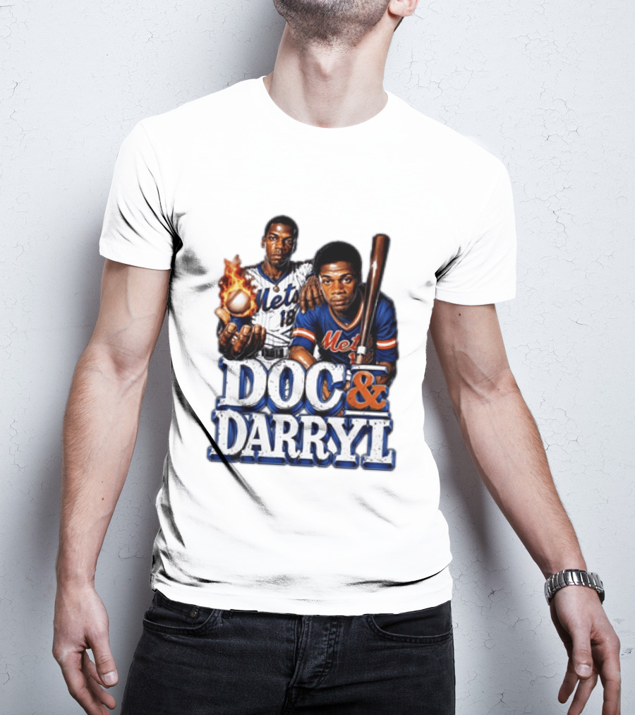 New York Mets Doc Gooden Darryl Strawberry Mets Iconic MLB Legends T-Shirt