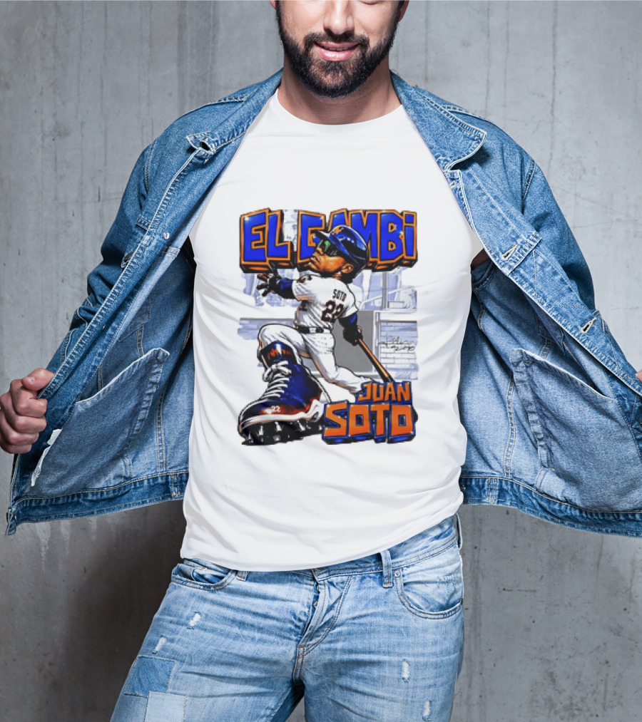 New York Mets El Gambi Juan Soto 22 Baseball T-Shirt