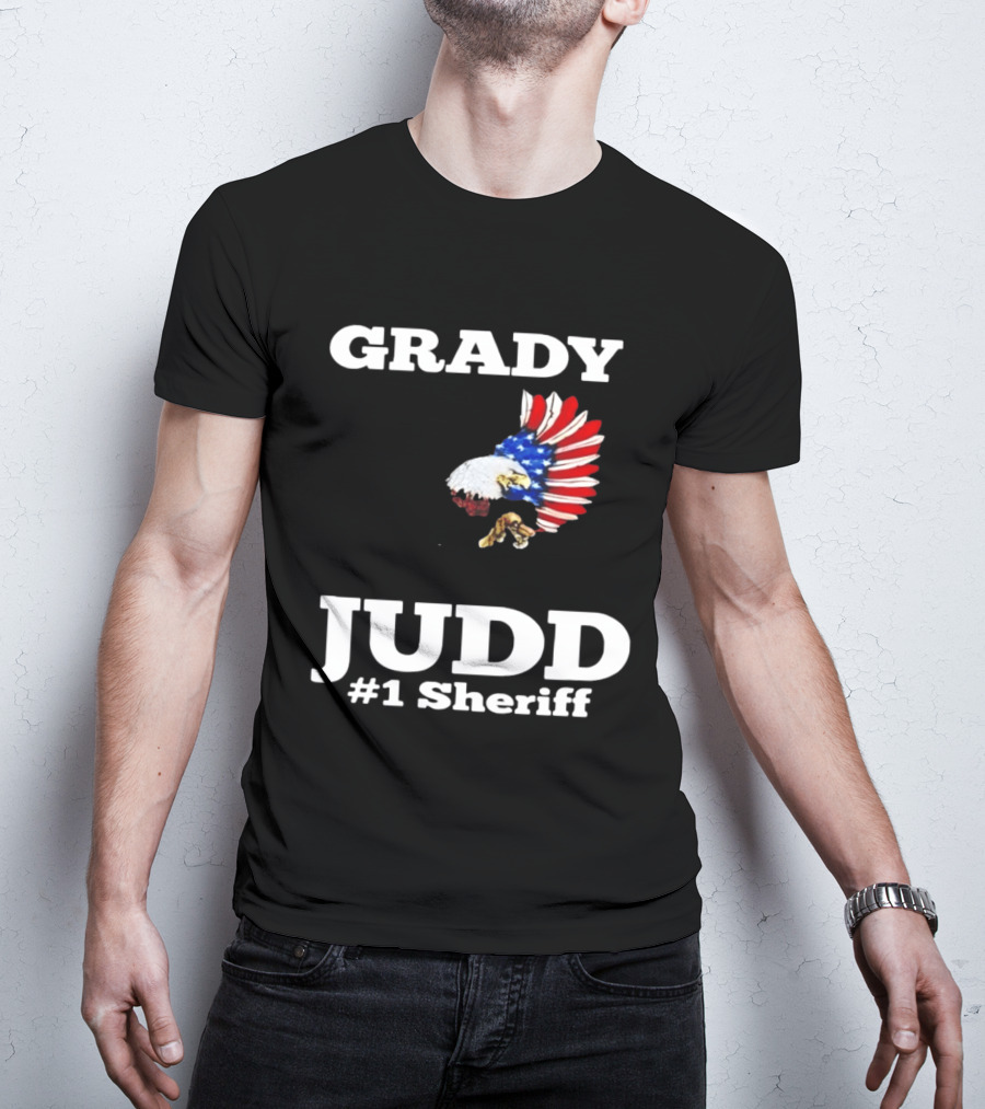 Grady Judd #1 Sheriff Patriotic Eagle T-Shirt