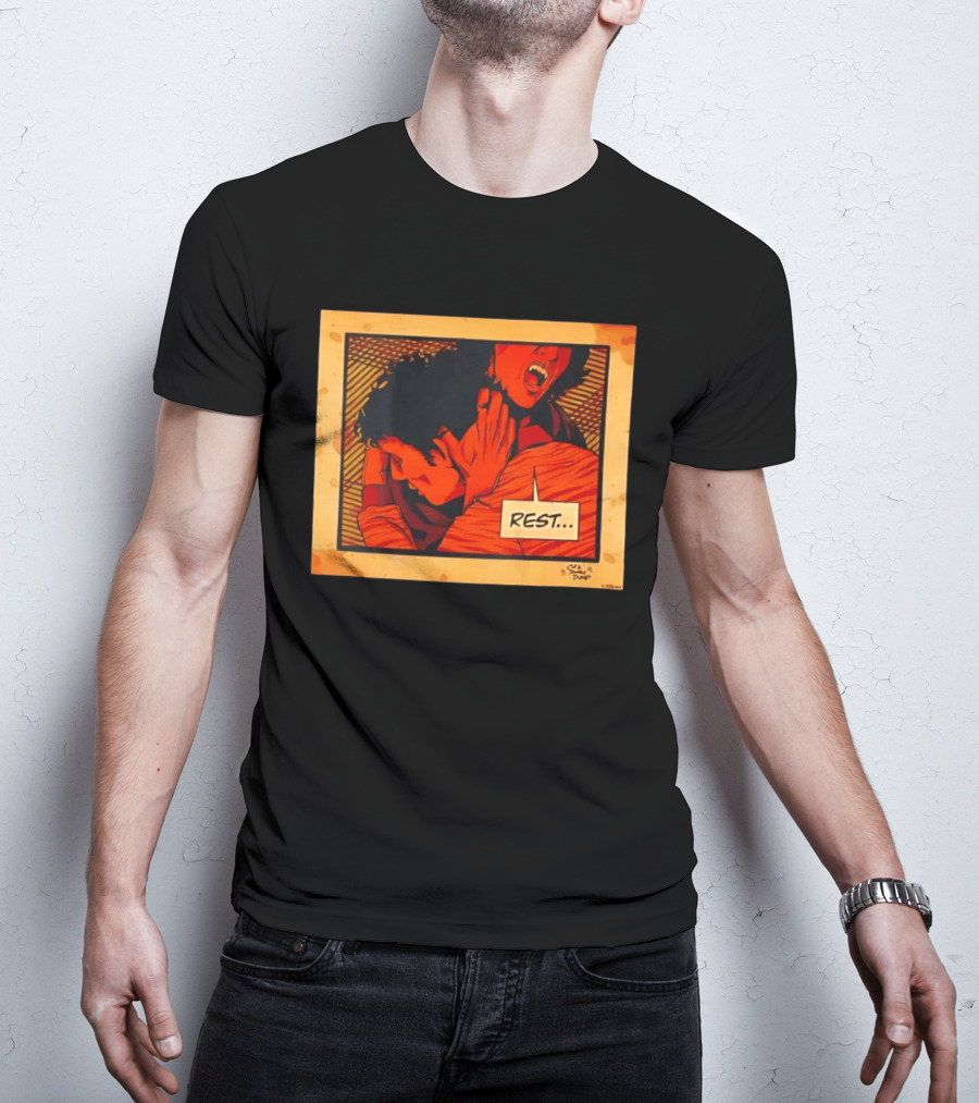 Dumb Dump Rest Vampire Biting Man T-Shirt