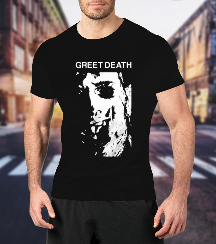 Evil Greed Store Greet Death Leatherface Horror T-Shirt