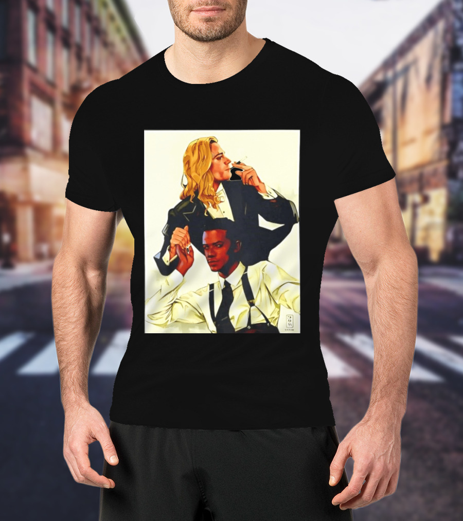 JMH Interview With The Vampire Lestat And Louis Smoking Portraits T-Shirt