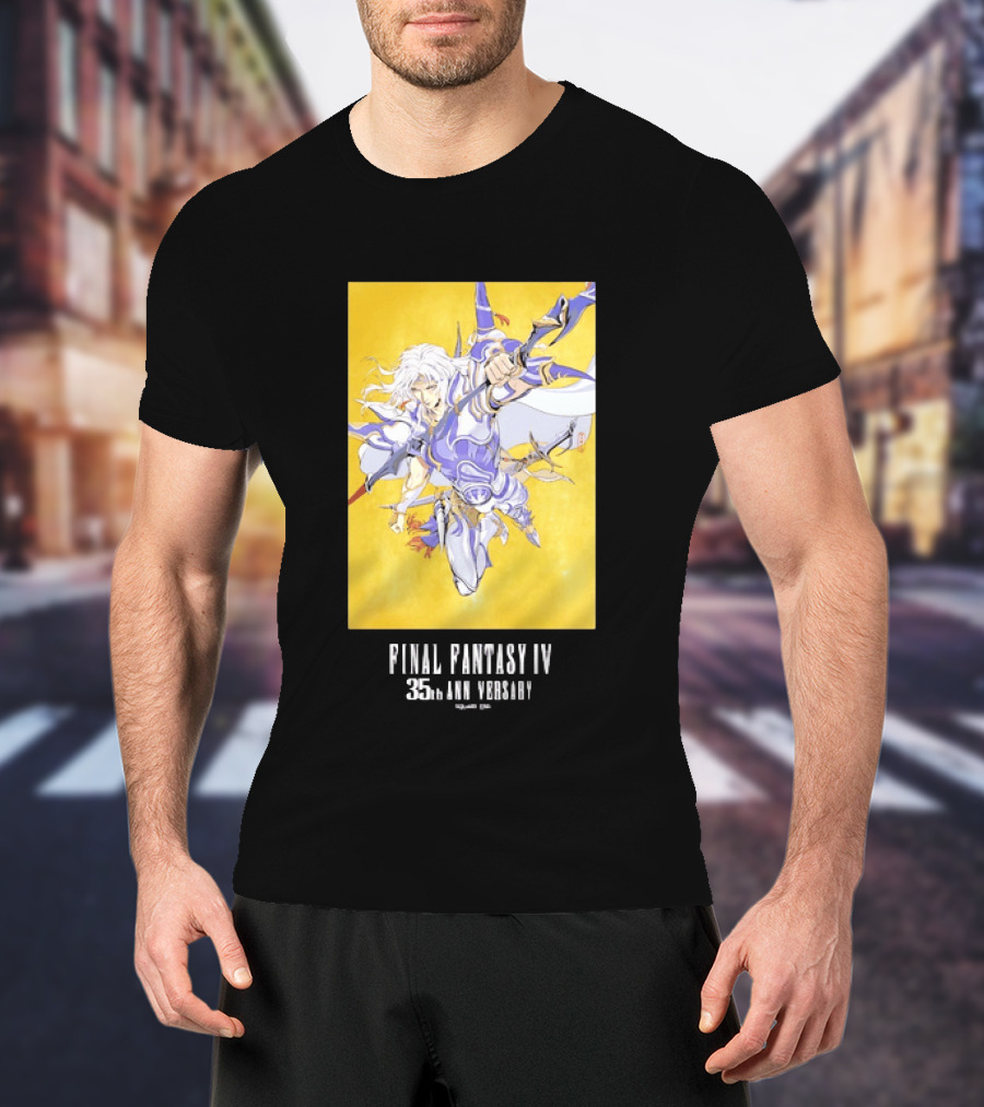 Final Fantasy IV 35th Anniversary Knight Leaping Heroic T-Shirt
