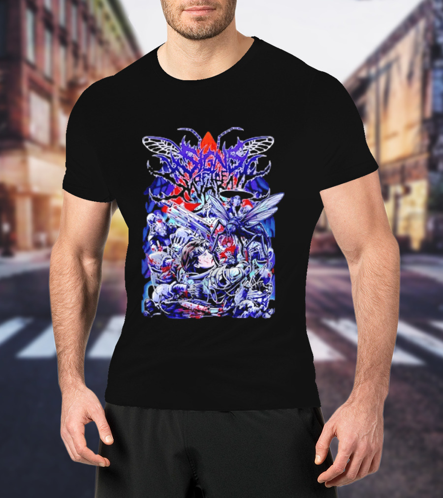 Alien Invasion Creature Sci Fi Horror Battle Scene T-Shirt