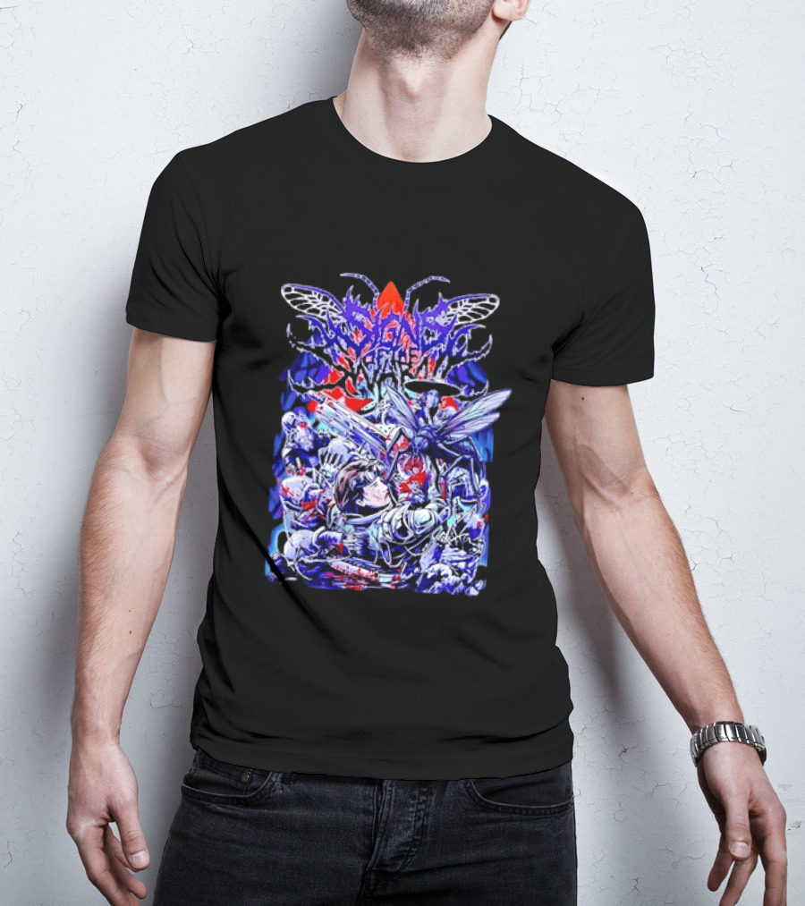Alien Invasion Creature Sci Fi Horror Battle Scene T-Shirt