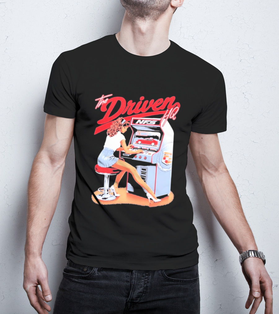 The Driven HQ NFS Arcade Gaming Girl Retro Pin Up T-Shirt