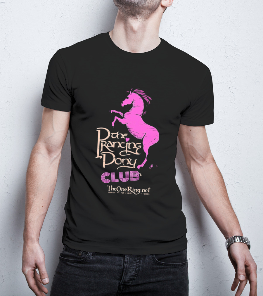 The Prancing Pony Club Pink Horse JRR Tolkien TheOneRingnet T-Shirt