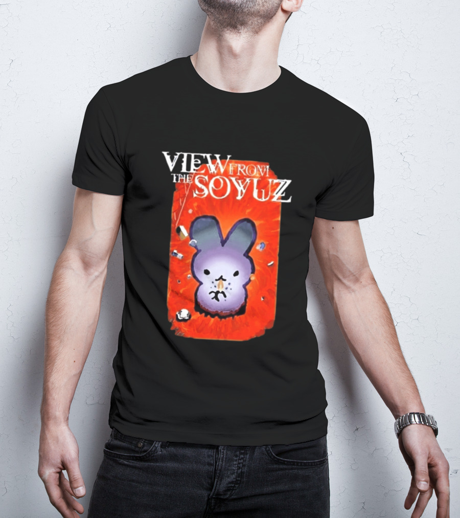 View From The Soyuz Ubiquitous Space Rabbit Explosion T-Shirt