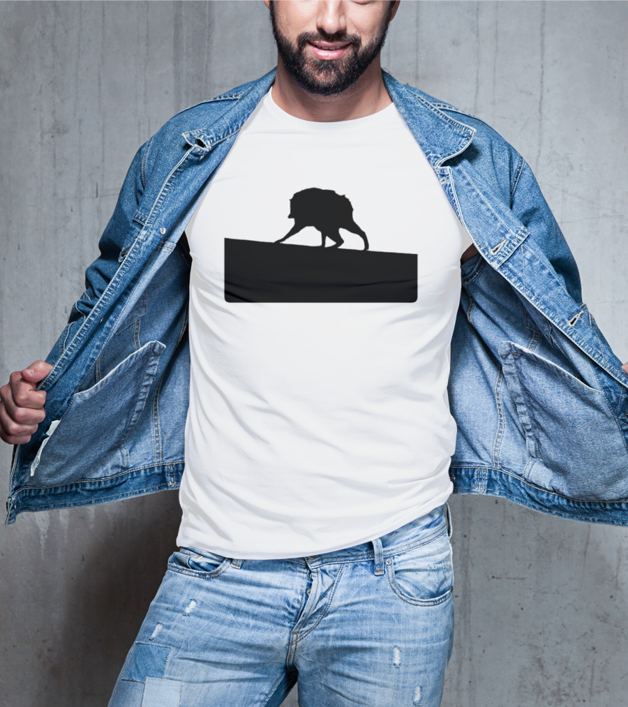 Jimothy Raccoon Trash Silhouette Mock Political Campaign T-Shirt