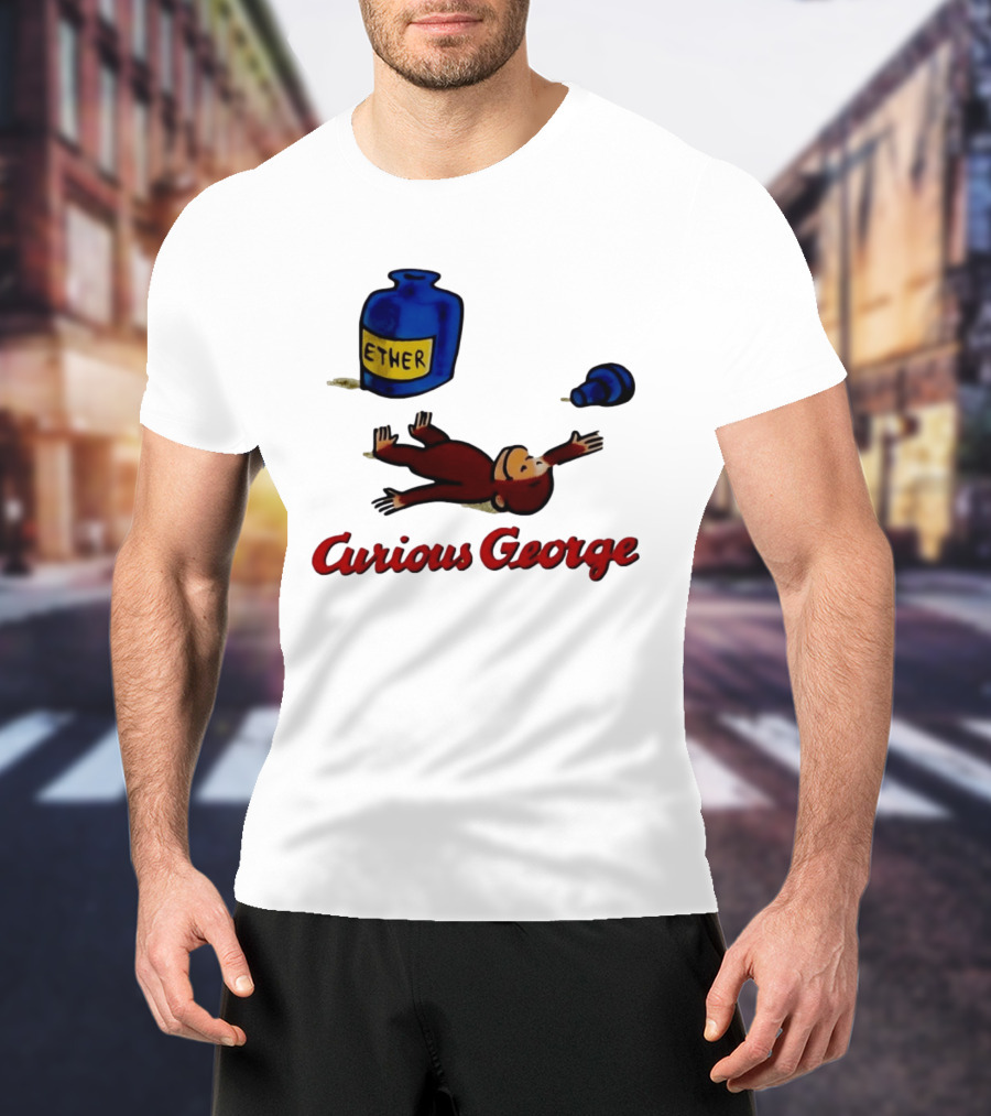 Curious George Ether Bottle Unconscious T-Shirt