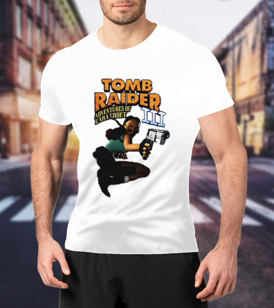 Tomb Raider Adventures Of Lara Croft III Classic Game T-Shirt