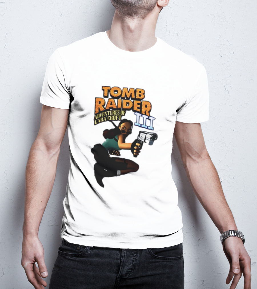 Tomb Raider Adventures Of Lara Croft III Classic Game T-Shirt