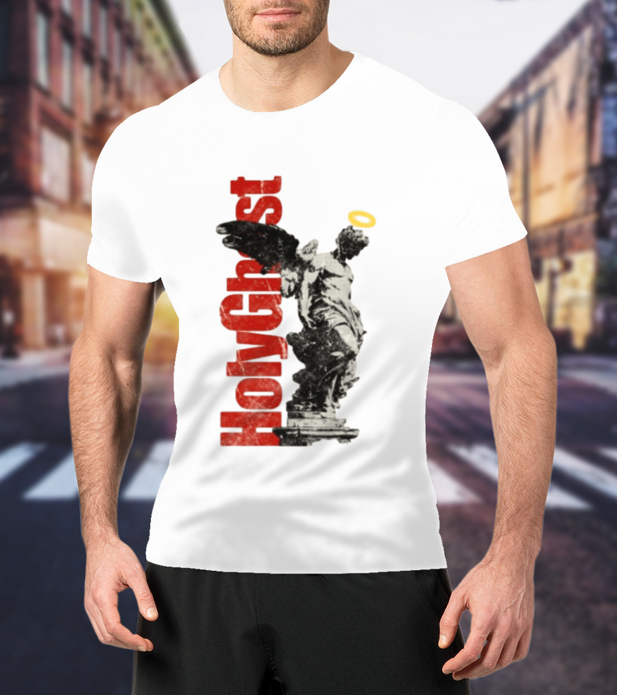 Holy Ghost Halo Statue Winged Angel T-Shirt