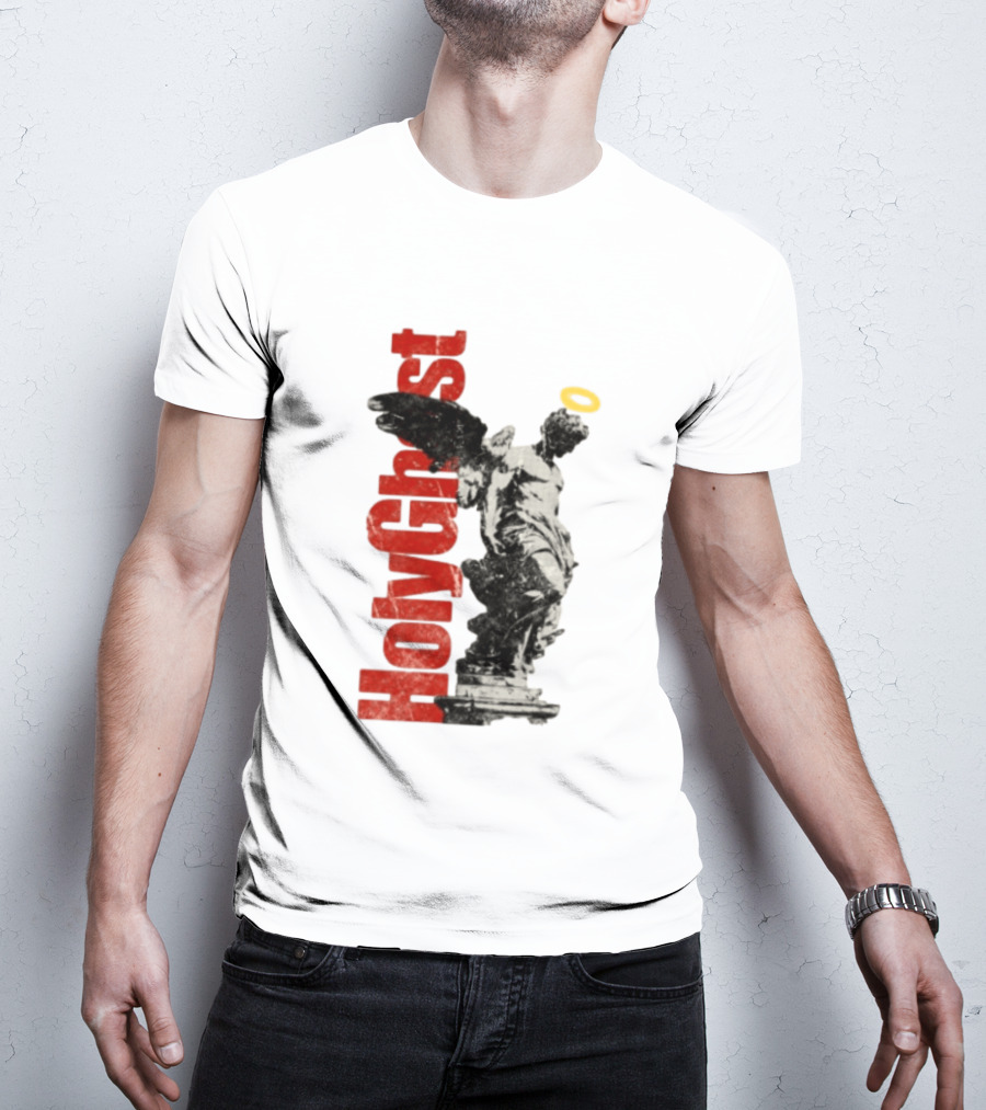 Holy Ghost Halo Statue Winged Angel T-Shirt