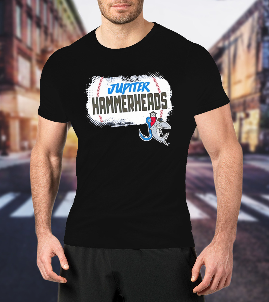 BIMM RIDDER MLB Jupiter Hammerheads Baseball Team MLB Sports T-Shirt