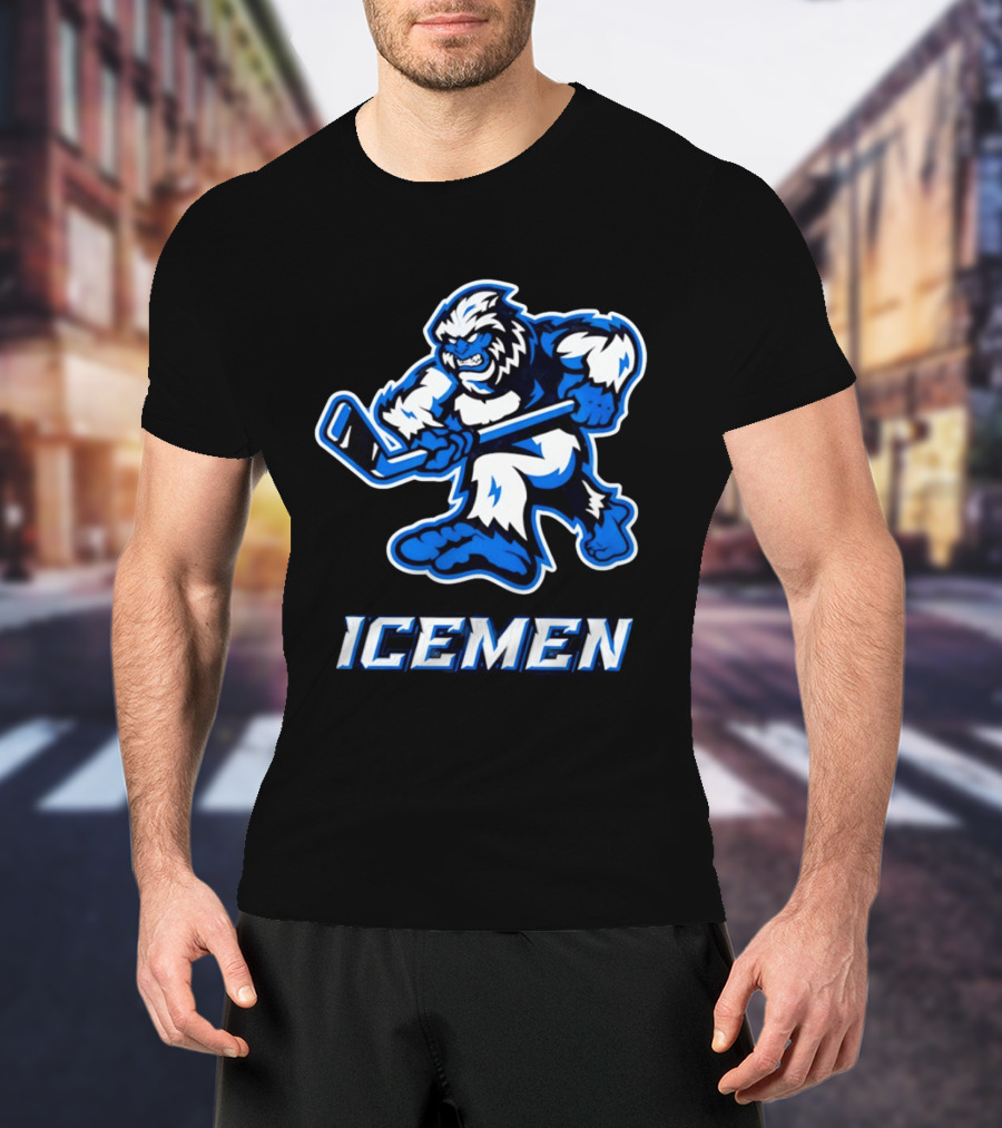 Icemen Yeti Hockey Player T-Shirt