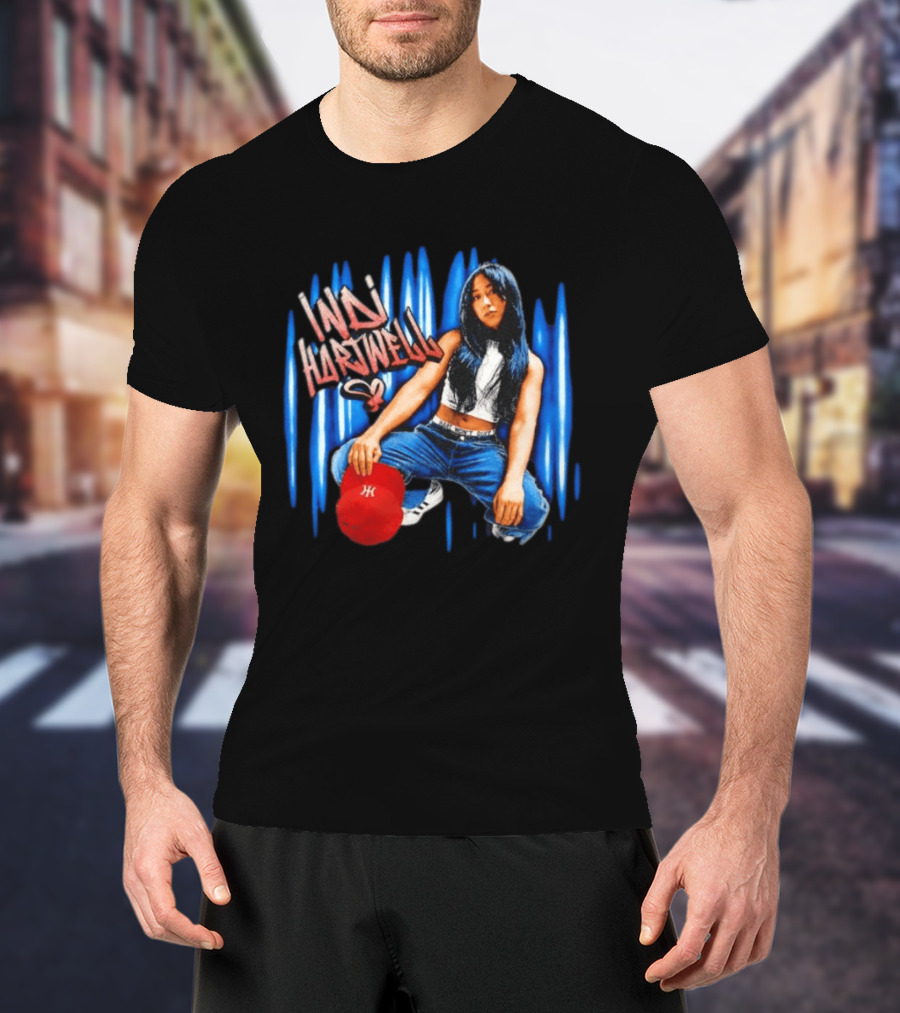 Indi Hartwell WWE NXT Graffiti Style Red Cap Blue Jeans T-Shirt