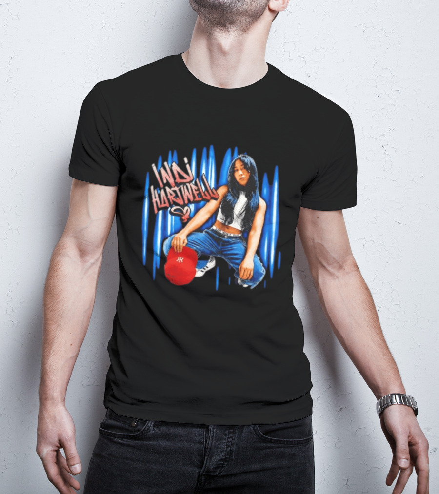 Indi Hartwell WWE NXT Graffiti Style Red Cap Blue Jeans T-Shirt