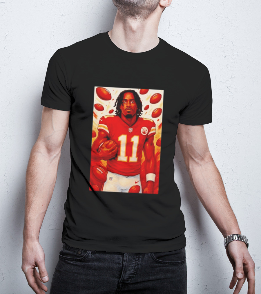 Jalen Royals Kansas City Chiefs Number 11 Football Player With Team Logo And Jersey T-Shirt