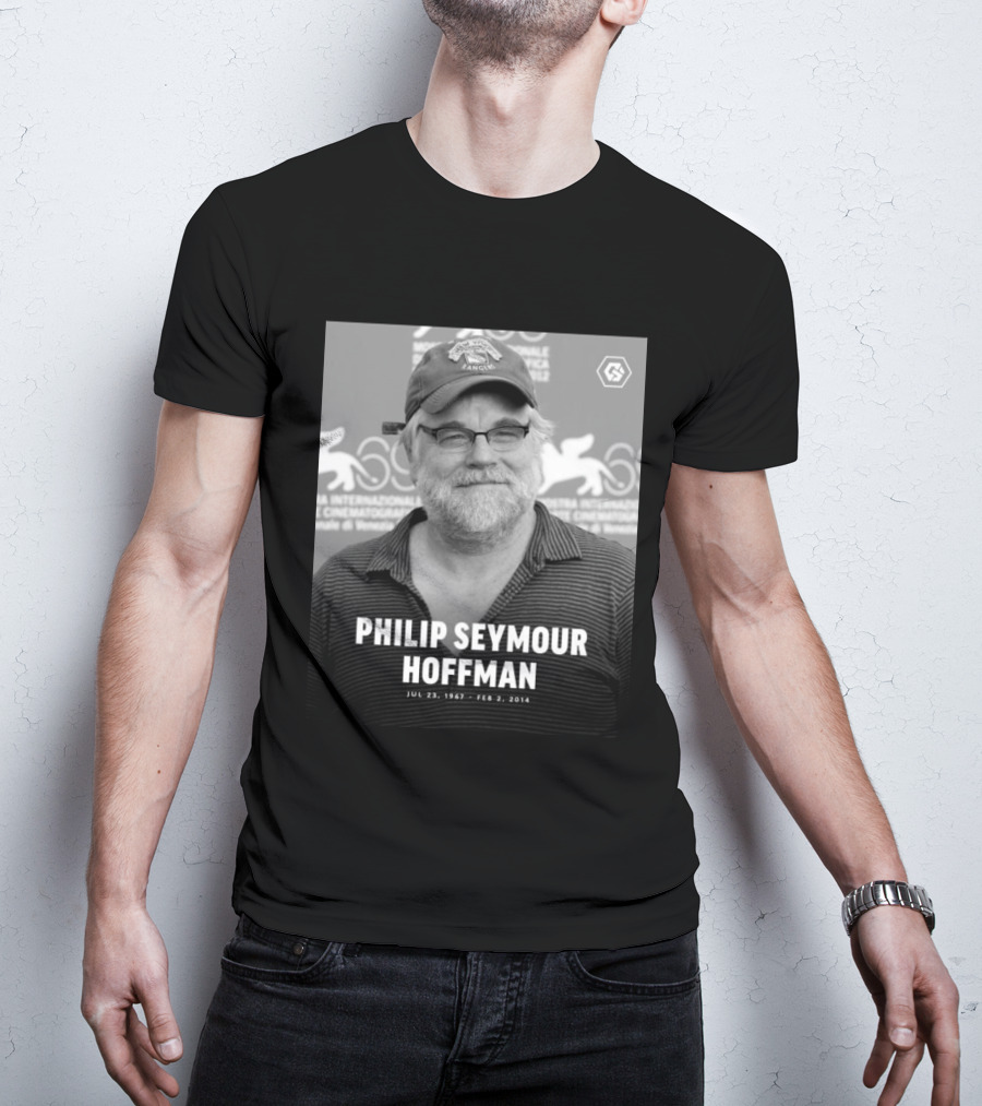 Philip Seymour Hoffman Venice Film Festival Memorial Jul 23 1967 Feb 2 2014 T-Shirt