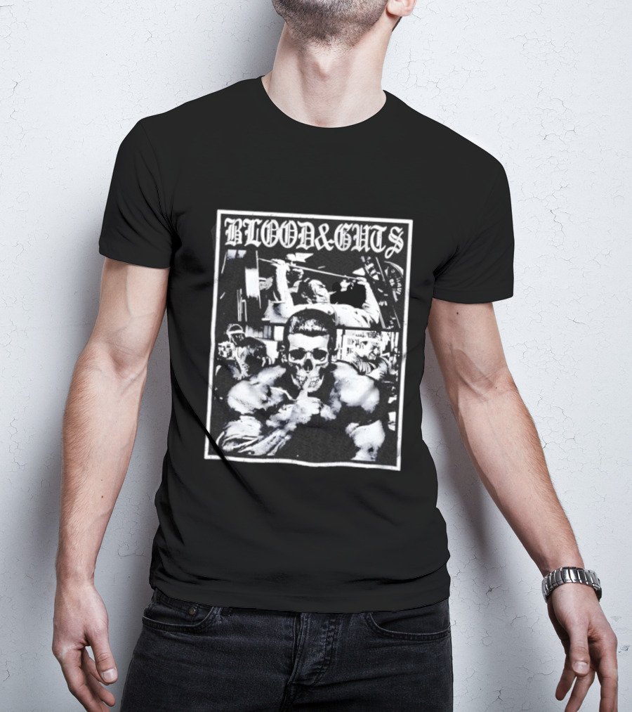 Blood And Guts Bodybuilding Training Dorian Yates Gym Workout Fitness T-Shirt