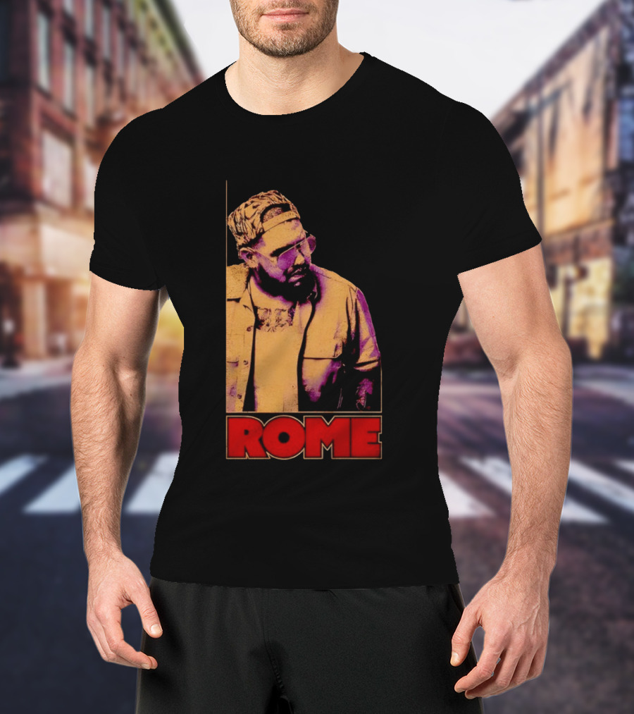 ROME Cap Glasses Style Vintage Vibe T-Shirt