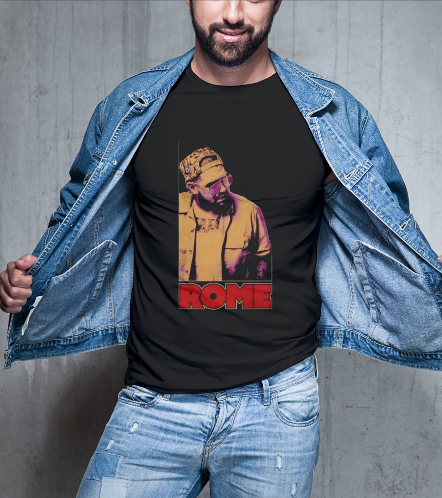 ROME Cap Glasses Style Vintage Vibe T-Shirt