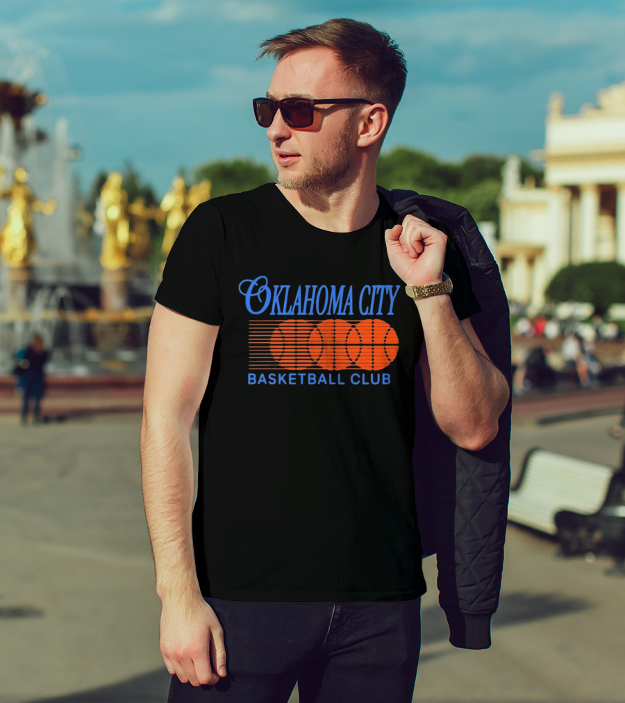 Oklahoma City Basketball Club Orange Motion Merchandise T-Shirt