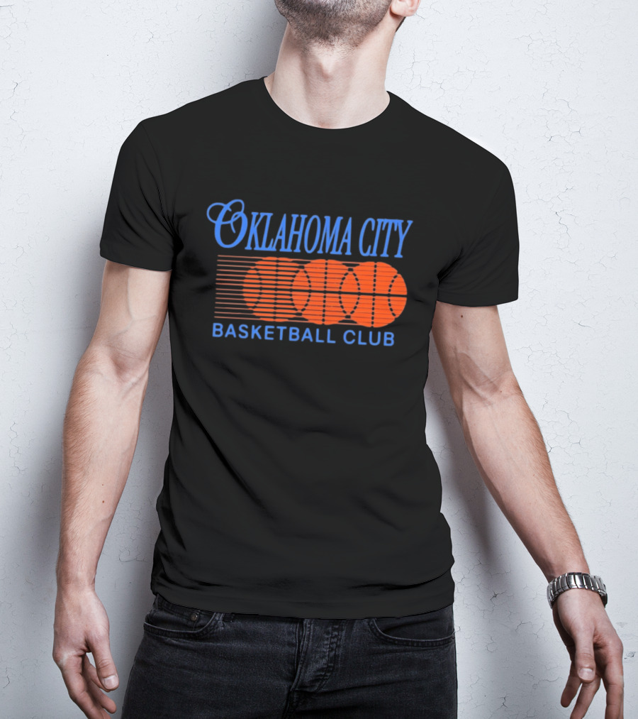 Oklahoma City Basketball Club Orange Motion Merchandise T-Shirt