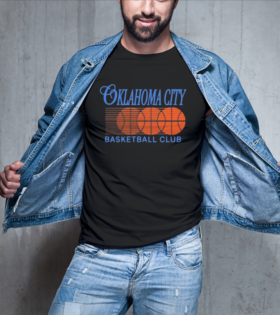 Oklahoma City Basketball Club Orange Motion Merchandise T-Shirt