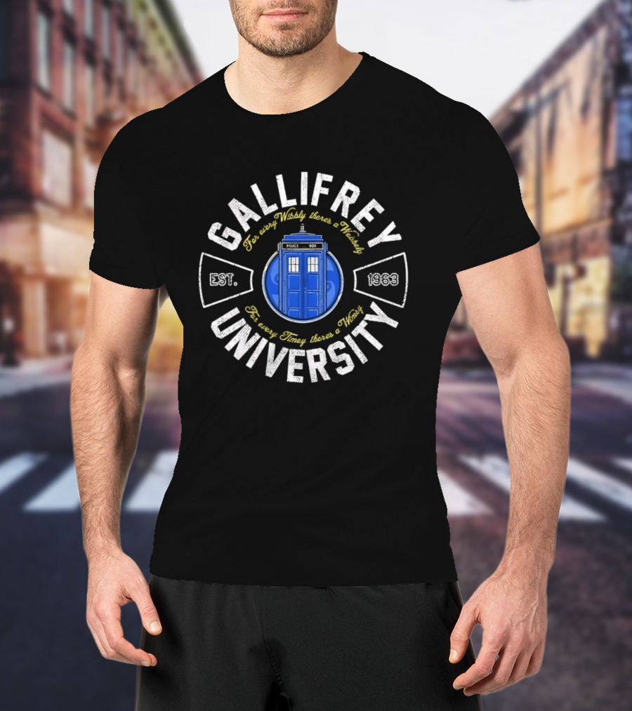 Gallifrey University Est 1963 Tardis Time And Relative Dimension In Space T-Shirt