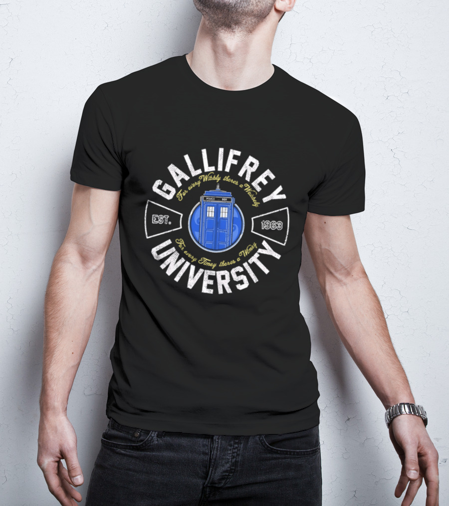 Gallifrey University Est 1963 Tardis Time And Relative Dimension In Space T-Shirt