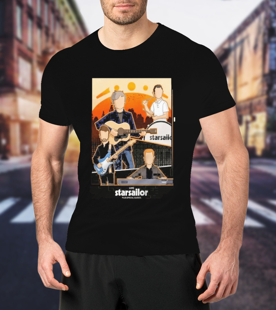 Starsailor Live Plus Special Guests July 25 2026 Old Market Place Warrington Concert Event T-Shirt