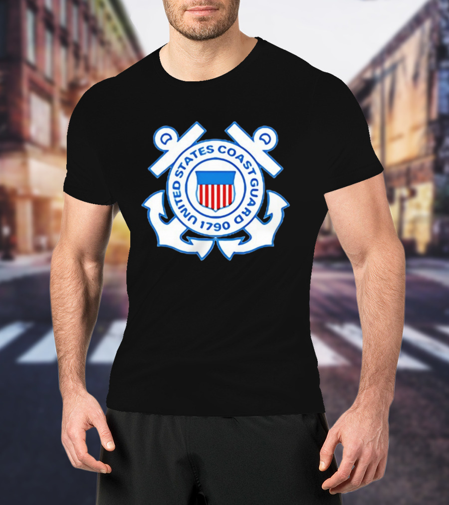 United States Coast Guard Emblem 1790 USCG Anchors Insignia T-Shirt