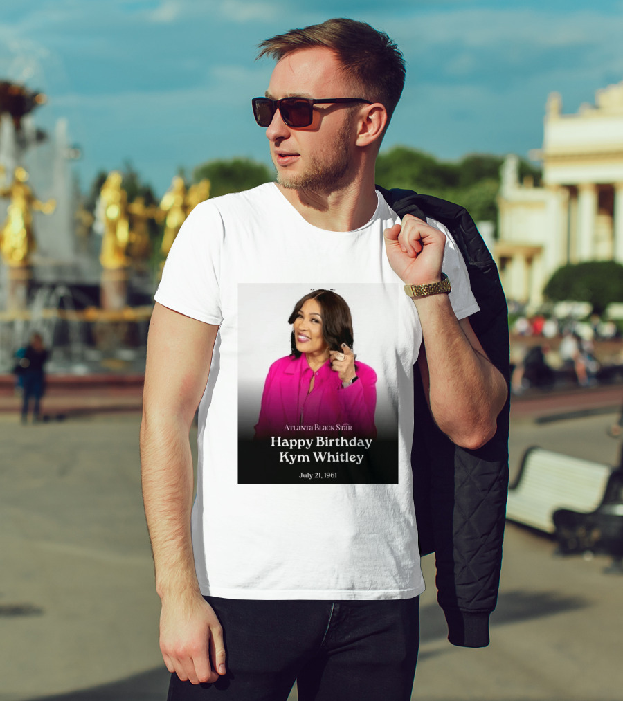 Atlanta Black Star Happy Birthday Kym Whitley July 21 1961 T-Shirt