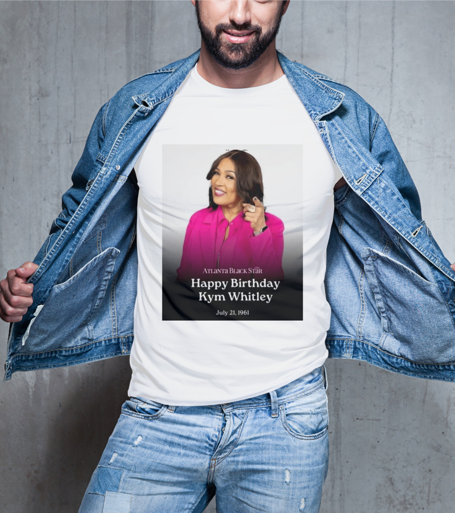 Atlanta Black Star Happy Birthday Kym Whitley July 21 1961 T-Shirt