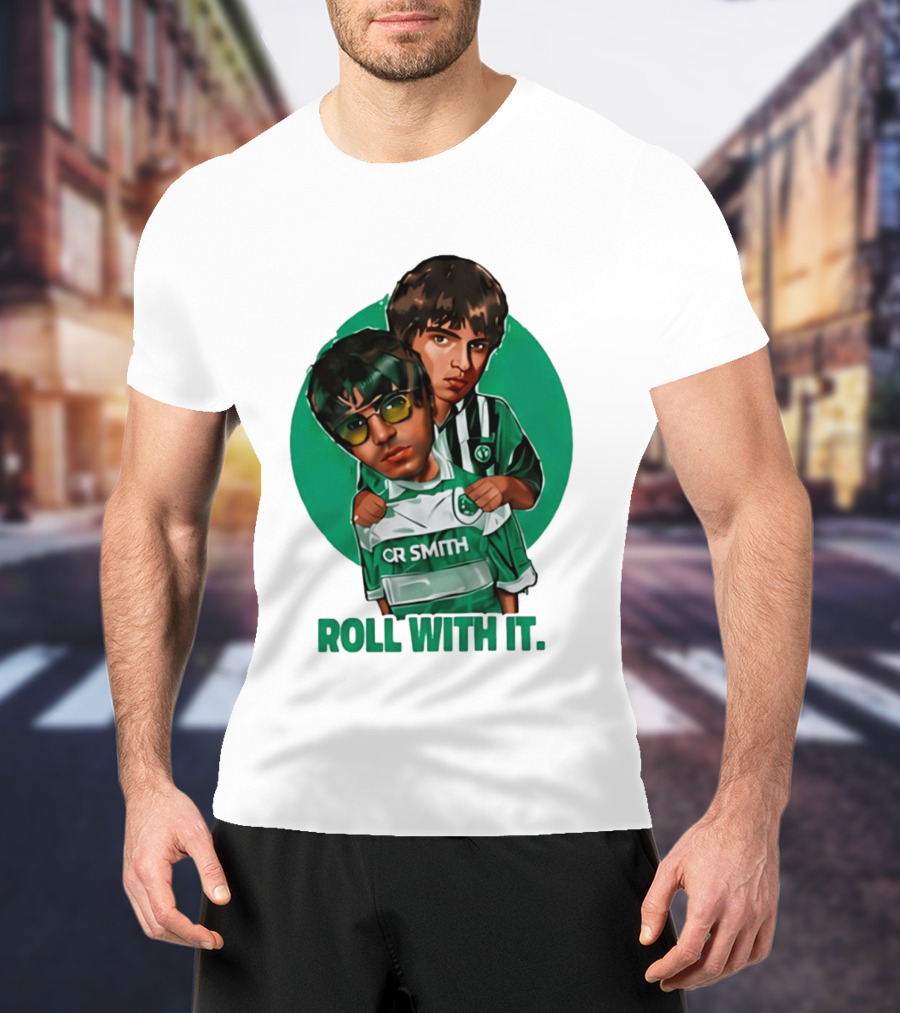 Oasis Roll With It CR Smith Celtic Football Club T-Shirt