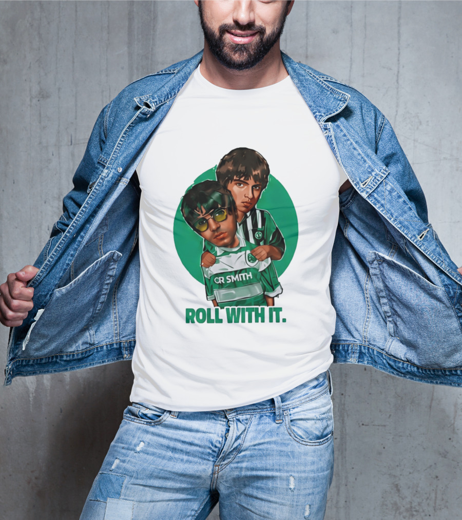 Oasis Roll With It CR Smith Celtic Football Club T-Shirt