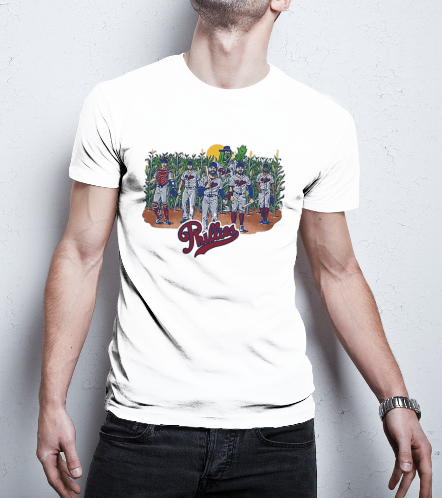 Philadelphia Phillies Players And Phillie Phanatic Among Cornfield T-Shirt