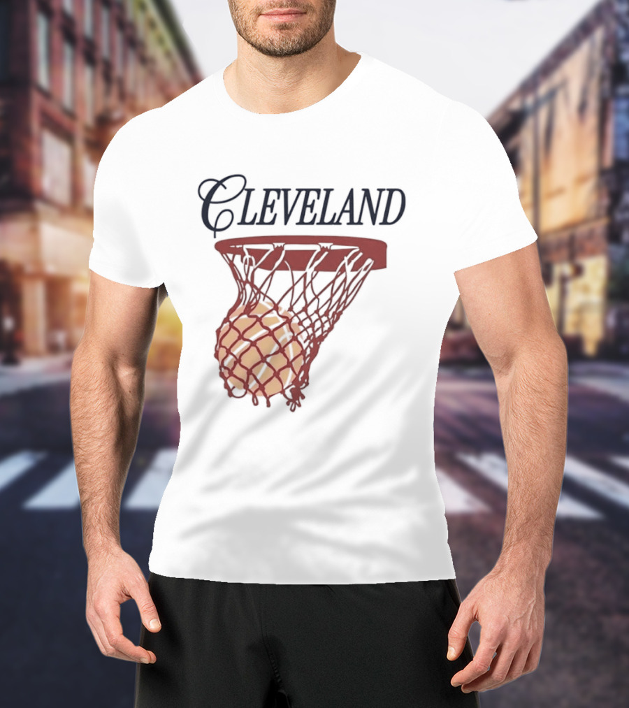 Cleveland Basketball Club Hoop Swish Property Ohio T-Shirt